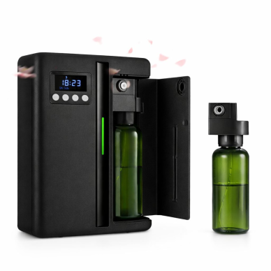 Smart aroma diffuser with Bluetooth | 200 ml | 185x85x225mm | wall-mounted / freestanding | quiet | EU | 230 V | for home | for offices | for hotels | black 1 Smart aroma diffuser with Bluetooth | 200 ml | 185x85x225mm | wall-mounted / freestanding | quiet | EU | 230 V | for home | for offices | for hotels | black 1