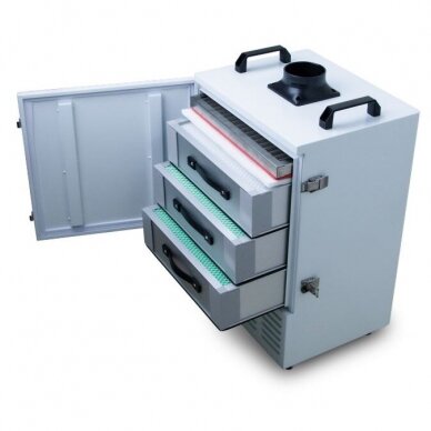 Tööstuslik suitsueemaldi | suitsu eemaldamise seade laserseadmetele | 350W | 230V | 430m³/h | 610x400x310mm | HEPA H13 | kaugjuhtimine | valge 1 Tööstuslik suitsueemaldi | suitsu eemaldamise seade laserseadmetele | 350W | 230V | 430m³/h | 610x400x310mm | HEPA H13 | kaugjuhtimine | valge 1