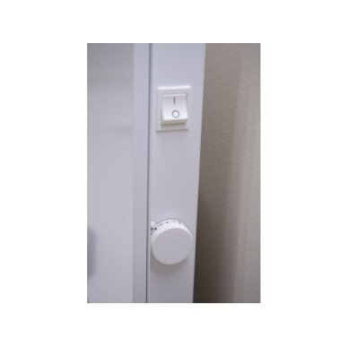 Nutikas põrandale paigaldatav / seinale kinnitatav elektriradiaator termostaadiga | 500W | 230V | 420x430x87mm | Bluetooth | IP24 | valge | ADAX VP12 H05 KBT White 2