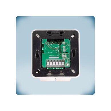 Inteligentny podtynkowy czujnik-regulator temperatury i wilgotności | 0…50°C | 0-95%rH | 0-10VDC/0-20mA/PWM | Modbus RTU | 18-34VDC/15-24VAC | IP30 | Sentera Controls | FCTHG 4