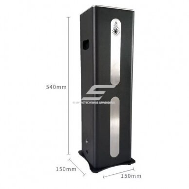 Viedais rūpnieciskais aromāta difuzors | 14W | 12VDC | 500ml | 1000-1500m³ | 540x150x150mm | melns/zelta | Bluetooth 4 Viedais rūpnieciskais aromāta difuzors | 14W | 12VDC | 500ml | 1000-1500m³ | 540x150x150mm | melns/zelta | Bluetooth 4