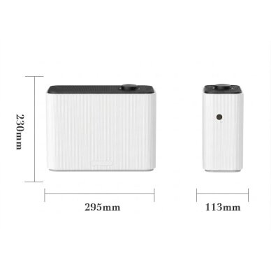 Умный коммерческий ароматический диффузор | 15W | 1000 мл | WiFi / Bluetooth | для систем HVAC | 3000–4000 м³ | 295x113x230 мм | настенный / напольный | белый 2 Умный коммерческий ароматический диффузор | 15W | 1000 мл | WiFi / Bluetooth | для систем HVAC | 3000–4000 м³ | 295x113x230 мм | настенный / напольный | белый 2