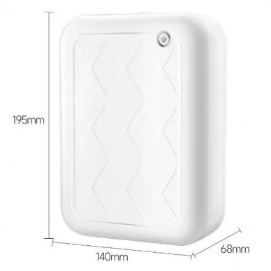 Nutikas tööstuslik aroomidifuusor | 8W | 12VDC | 260ml | 500-1000m³ | 195x140x68mm | valge | Bluetooth 4 Nutikas tööstuslik aroomidifuusor | 8W | 12VDC | 260ml | 500-1000m³ | 195x140x68mm | valge | Bluetooth 4