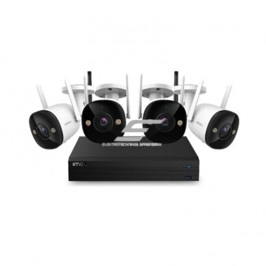 Inteligentny | Zestaw kamer do monitoringu IP 1080P H.265 BULLET Wi-Fi i rejestrator NVR Pro 1TB | 4 kanały | IP67 | KIT/NVR1104HS-W-S2/4-F22FE IMOU Inteligentny | Zestaw kamer do monitoringu IP 1080P H.265 BULLET Wi-Fi i rejestrator NVR Pro 1TB | 4 kanały | IP67 | KIT/NVR1104HS-W-S2/4-F22FE IMOU