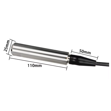 Iegremdējams šķidruma līmeņa sensors | 4–20 mA | DC 12–36 V | ūdens, eļļas un šķidrumu līmeņa raidītājs | nerūsējošā tērauda zonde 1