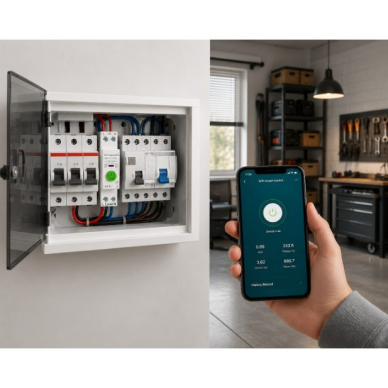 Smart WiFi automatic circuit breaker with energy metering | 1P | 50A | Tuya Smart APP | DIN rail mounting 2 Smart WiFi automatic circuit breaker with energy metering | 1P | 50A | Tuya Smart APP | DIN rail mounting 2
