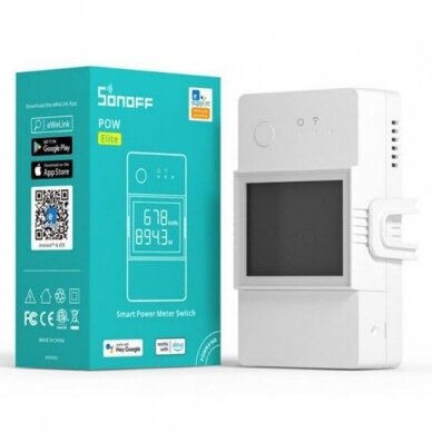 Modułowy | inteligentny | cyfrowy licznik energii elektrycznej | 16A | 100-240V | DIN | Wi-Fi | SONOFF | POW Elite | POWR316D 3