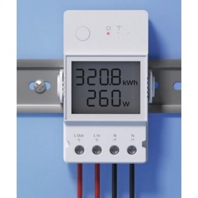 Modułowy | inteligentny | cyfrowy licznik energii elektrycznej | 16A | 100-240V | DIN | Wi-Fi | SONOFF | POW Elite | POWR316D 1 Modułowy | inteligentny | cyfrowy licznik energii elektrycznej | 16A | 100-240V | DIN | Wi-Fi | SONOFF | POW Elite | POWR316D 1