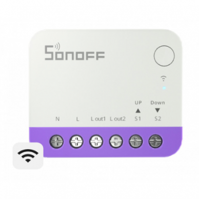 Inteligentny przełącznik do zasłon | 1A | sterowanie przez WiFi 2.4GHz | IP20 | Sonoff MINI-RBS