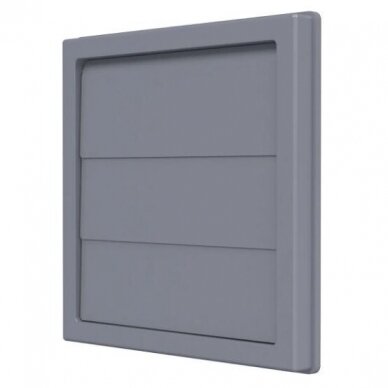 Ventilācijas režģis ar gravitācijas vārstiem | 410x410mm | ar atloku D355 | ārējais | pelēks | 4141S35VG Ventilācijas režģis ar gravitācijas vārstiem | 410x410mm | ar atloku D355 | ārējais | pelēks | 4141S35VG