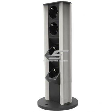 Socket box | surface-mounted | 26 modules | 860x100mm | grey 1 Socket box | surface-mounted | 26 modules | 860x100mm | grey 1