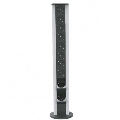 Socket box | surface-mounted | 20 modules | 665x100mm | grey