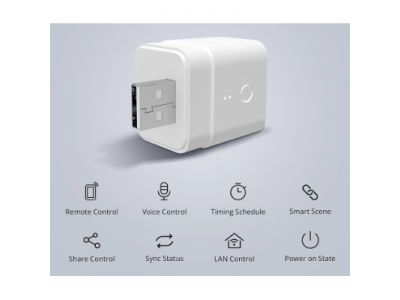 Išmanus USB adapteris | 2,5A | 12W | 5VDC | baltas | Wi-Fi | SONOFF | MICRO | M0802010006 | 6920075775723 2 Išmanus USB adapteris | 2,5A | 12W | 5VDC | baltas | Wi-Fi | SONOFF | MICRO | M0802010006 | 6920075775723 2