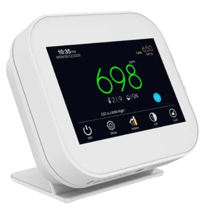 Умный измеритель CO2 и качества воздуха | Датчик | 5VDC | 500-5000PPM | Tuya | Белый