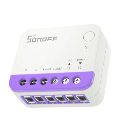 Inteligentny przełącznik do zasłon | 1A | sterowanie przez WiFi 2.4GHz | IP20 | Sonoff MINI-RBS 2 Inteligentny przełącznik do zasłon | 1A | sterowanie przez WiFi 2.4GHz | IP20 | Sonoff MINI-RBS 2