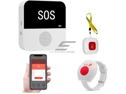 Išmanus | belaidis | pagalbos iškvietimo sistema SOS | neįgaliems | su mygtuku ir apyranke | 433MHz | Wi-Fi Išmanus | belaidis | pagalbos iškvietimo sistema SOS | neįgaliems | su mygtuku ir apyranke | 433MHz | Wi-Fi
