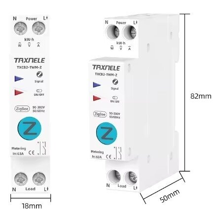 Gudrs automātiskais slēdzis | ar elektroenerģijas mērījumu | tālvadības vadāms, izmantojot Wi-Fi | 1P | 63A | 230V | TUYA | ZigBee Smart 3 Gudrs automātiskais slēdzis | ar elektroenerģijas mērījumu | tālvadības vadāms, izmantojot Wi-Fi | 1P | 63A | 230V | TUYA | ZigBee Smart 3