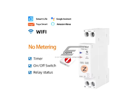Išmanus automatinis jungiklis | valdomas nuotoliu Wi-Fi | 1P | 63A | 230V | TUYA | ZigBee Smart