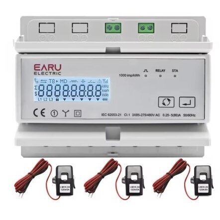 Smart | digital | electricity meter with 3 current transformers CT 80A | 3F | 230/380V | Zigbee Smart | digital | electricity meter with 3 current transformers CT 80A | 3F | 230/380V | Zigbee