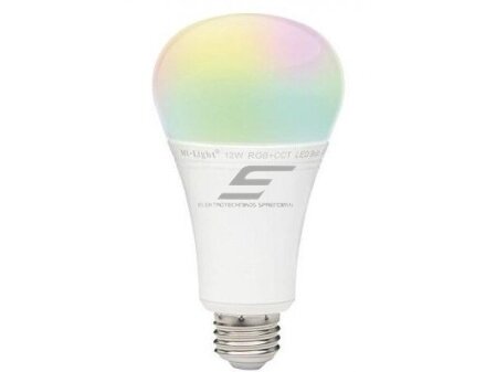 Išmani LED RGB+CCT lemputė | E27 | 12W | 100-240VAC | 2700-6500K | 1100lm | RF | Wi-Fi | Mi Light | FUT105 | 6970602180148