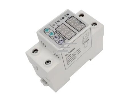 Modulinė | skaitmeninė įtampos ir srovės kontrolės relė | 63A | 230V | DIN 2