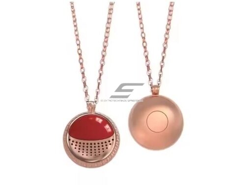 Išmanus pagalbos iškvietimo pakabukas | grandinėlė SOS | senjorams | neįgaliems | Bluetooth | raudonas | IP67