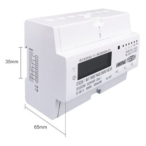 Moodul-kolmefaasiline nutikas elektriarvesti releega | 60 A | 3×230/400 V | Wi-Fi Tuya | kaugjuhtimine | U/I kaitse | RS485 | DIN | Tomzn TO-DTS238 8 Moodul-kolmefaasiline nutikas elektriarvesti releega | 60 A | 3×230/400 V | Wi-Fi Tuya | kaugjuhtimine | U/I kaitse | RS485 | DIN | Tomzn TO-DTS238 8