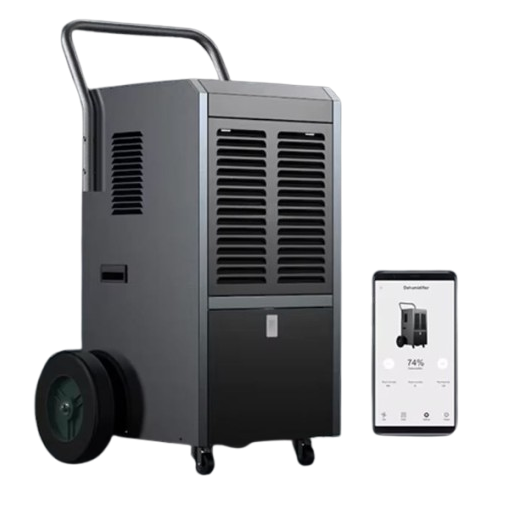 Nutikas tööstuslik õhukuivati | Integreeritud pumbaga niiskuse eemaldaja | 650W | 230V | 58L/24h | 500m³/h | 810x530x420mm | Metallist | Must | Wi-Fi 2 Nutikas tööstuslik õhukuivati | Integreeritud pumbaga niiskuse eemaldaja | 650W | 230V | 58L/24h | 500m³/h | 810x530x420mm | Metallist | Must | Wi-Fi 2