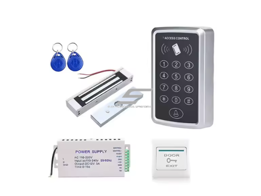 Praėjimo kontrolės sistema | su RFID kortele ir PIN kodu | 180 kg magnetinė durų spyna | 12V | 1000 vartotojų | pilnas komplektas 1 Praėjimo kontrolės sistema | su RFID kortele ir PIN kodu | 180 kg magnetinė durų spyna | 12V | 1000 vartotojų | pilnas komplektas 1