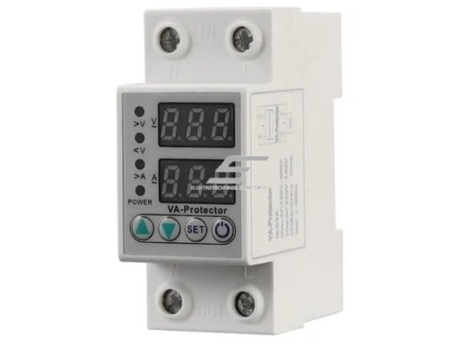 Modulinė | skaitmeninė įtampos ir srovės kontrolės relė | 63A | 230V | DIN 1 Modulinė | skaitmeninė įtampos ir srovės kontrolės relė | 63A | 230V | DIN 1