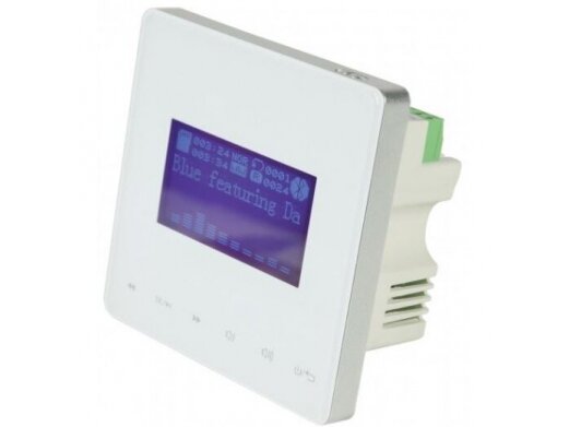 Lubinės garso kolonėlės su sieniniu stiprintuvu ir grotuvu | Bluetooth | 2x15W | 2x165mm | balta | Adastra | WA-215-SET 4