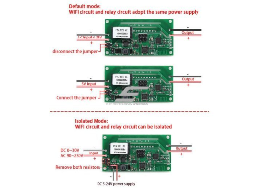 Išmani žemos įtampos relė | 10A | 240W | 5-24VDC | 50x20x20mm | Wi-Fi | SONOFF | SV | 6920075759556 1