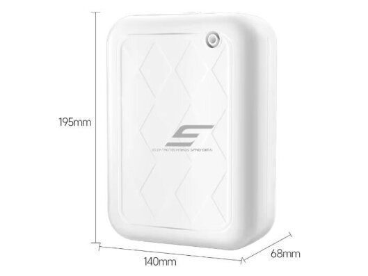 Išmanus pramoninis aromato difuzorius | 8W | 12VDC | 260ml | 500-1000m³ | 195x140x68mm | baltas | Bluetooth 4