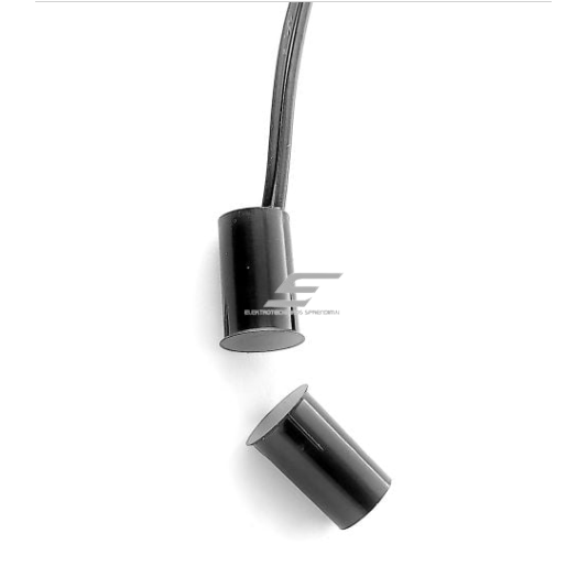 Durvju / logu atvēršanas magnētiskais sensors | iegremdējams | 15 mm | 17×9 mm | NC | melns