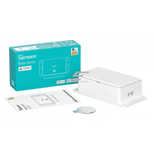 Inteligentny przełącznik | 10A | 230V | sterowanie Wi-Fi 2.4GHz | IP20 | Sonoff Basic Gen5 3 Inteligentny przełącznik | 10A | 230V | sterowanie Wi-Fi 2.4GHz | IP20 | Sonoff Basic Gen5 3