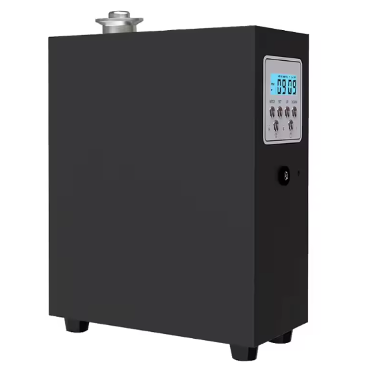 Nano aromātu difuzors lielām telpām | WiFi / Bluetooth | 150 ml | 600 m³ | 12V DC | 8W | 172x84x210 mm | metāla korpuss | melns