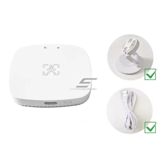 Nutikas liikumis- | kohalolekuandur | detektor | seinale paigaldatav | 5V | 120° | 9m | Tuya Zigbee 1