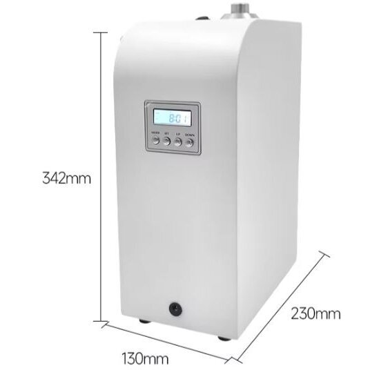 Nutikas tööstuslik aroomidifuusor | 14W | 12VDC | 500ml | 1000-2000m³ | 342x130x230mm | valge | Bluetooth 4 Nutikas tööstuslik aroomidifuusor | 14W | 12VDC | 500ml | 1000-2000m³ | 342x130x230mm | valge | Bluetooth 4
