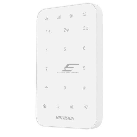 Viedā | Bezvadu tastatūra | drošības sistēmu vadībai | Balta | Hikvision DS-PK1-E-WE AX PRO 1 Viedā | Bezvadu tastatūra | drošības sistēmu vadībai | Balta | Hikvision DS-PK1-E-WE AX PRO 1