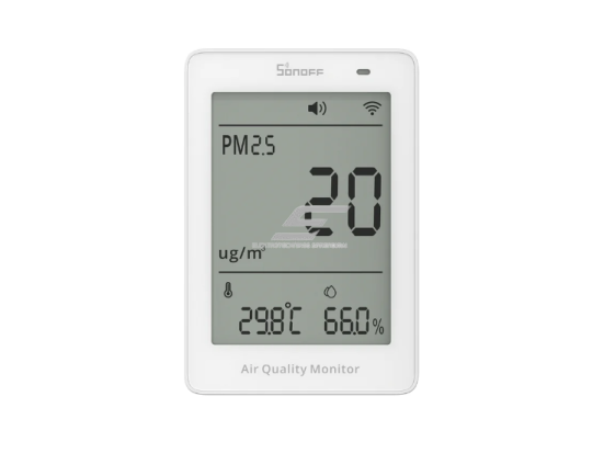 Išmanus patalpų oro kokybės matuoklis Sonoff AirGuard SAWF-07P su monotoringo funkcija | PM2.5 / PM10 / temperatūros, santykinės drėgmės matavimas | Wi-Fi | Apple Home / Google Home / Alexa