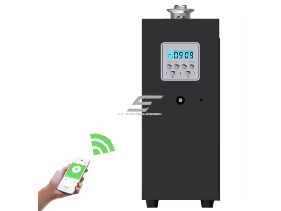 Nano kvapų difuzorius didelėms erdvėms | WiFi / Bluetooth | 150 ml | 600 m³ | 12V DC | 8W | 172x84x210mm | metalinis korpusas | juodas 3