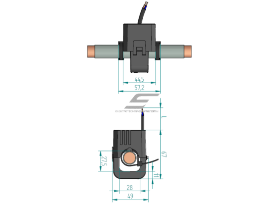Išardomas srovės transformatorius | 250/5 A | 1 VA | kl. 1 | kabeliui Ø28 mm | IP20 | ELEQ TQ40-C | 4Q4C60 1 Išardomas srovės transformatorius | 250/5 A | 1 VA | kl. 1 | kabeliui Ø28 mm | IP20 | ELEQ TQ40-C | 4Q4C60 1