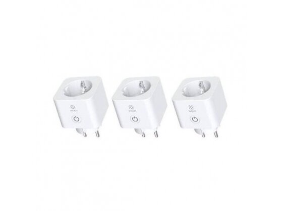 Išmani Wi-Fi rozetė | kištukinis lizdas | 1xSchuko | 3680W | 16A | 100-240VAC | su elektros energijos apskaita | IP20 | baltas | 3vnt. | TUYA | Smart Life | WOOX | R6113-3PACK