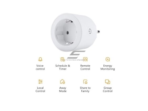 Išmanus | belaidis elektros kištukinis lizdas | 10A | 230V | baltas | Wi-Fi | Bluetooth | CE1P IMOU 2 Išmanus | belaidis elektros kištukinis lizdas | 10A | 230V | baltas | Wi-Fi | Bluetooth | CE1P IMOU 2