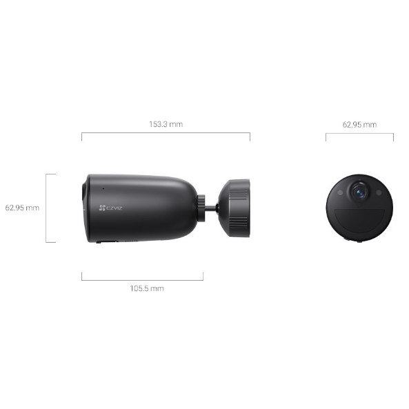 Inteligentna | bezprzewodowa kamera do monitoringu IP | 3MP | 4G | z baterią | IP65 | CS-EB3 EZVIZ 3 Inteligentna | bezprzewodowa kamera do monitoringu IP | 3MP | 4G | z baterią | IP65 | CS-EB3 EZVIZ 3