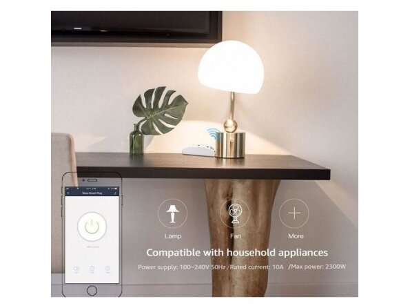Išmanus | nuotolinis jungiklis | 230VAC | 10A | 2200W | Wi-Fi | TUYA | WOOX | R4967 4