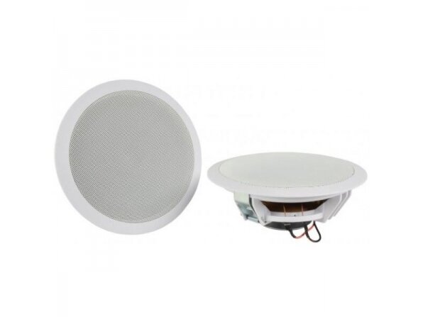 Lubinės garso kolonėlės su sieniniu stiprintuvu ir grotuvu | Bluetooth | 2x15W | 2x165mm | balta | Adastra | WA-215-SET 1