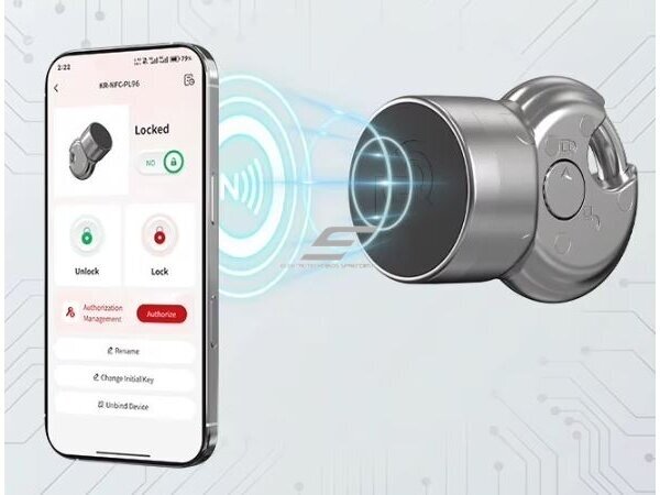 Išmani pakabinama spyna | su NFC programėlės atrakinimu | Φ55x96mm | IP65 3 Išmani pakabinama spyna | su NFC programėlės atrakinimu | Φ55x96mm | IP65 3