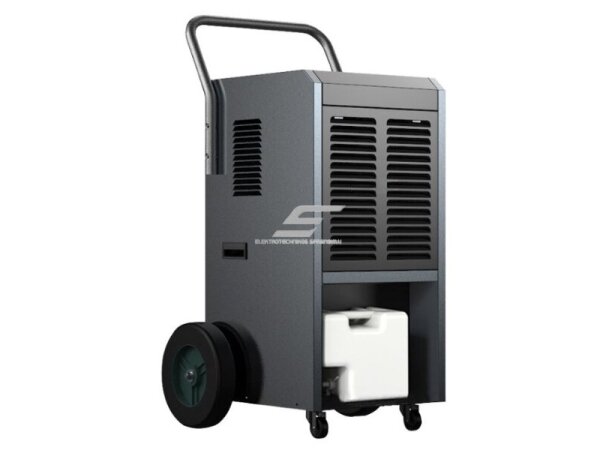 Išmanus pramoninis kompresorinis oro sausintuvas | drėgmės surinkėjas su integruotu siurbliu | 650W | 230V | 58l/24h | 500m³/h | 810x530x420mm | metalinis | juodas | Wi-Fi 1