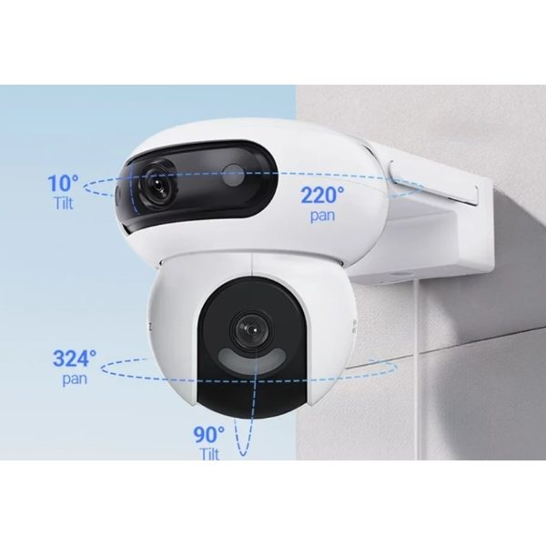Viedā divu objektīvu IP novērošanas kamera | 4MP+4MP | IP65 | Wi-Fi | CS-H90 EZVIZ 4 Viedā divu objektīvu IP novērošanas kamera | 4MP+4MP | IP65 | Wi-Fi | CS-H90 EZVIZ 4